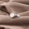 Rose Quartz Ring Jewelry, 925 Sterling Silver Ring, Handmade Adorable Gemstone Meditation Jewelry Ring For Memorial Day