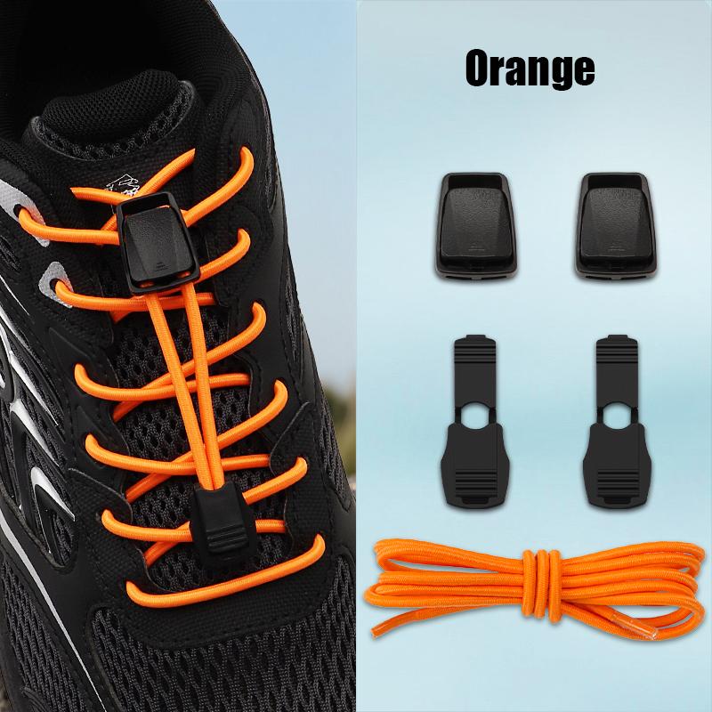 Buckle for Kids & Adults Elastic Laces for Sneakers No-Tie Shoe Lace Fastener Press Spring Lock Shoelace Running Shoes Fix Clips
