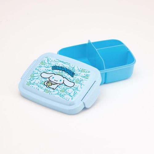 Skater Kids' Dome-Shaped Lunch Box with Integrated Divider, 840ml, Cinnamoroll, Ushirou and Shiro, Sanrio, Made in Japan, P8467534