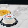 20pcs Round Cake Carrier Containers with Clear Dome Lids, 6 Inch Size, Transparent, Durable Plastic, Perfect for Storing, Transporting, and