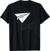 Paper Airplane Novelty Paper Plane Real Airplane Shadow T-Shirt