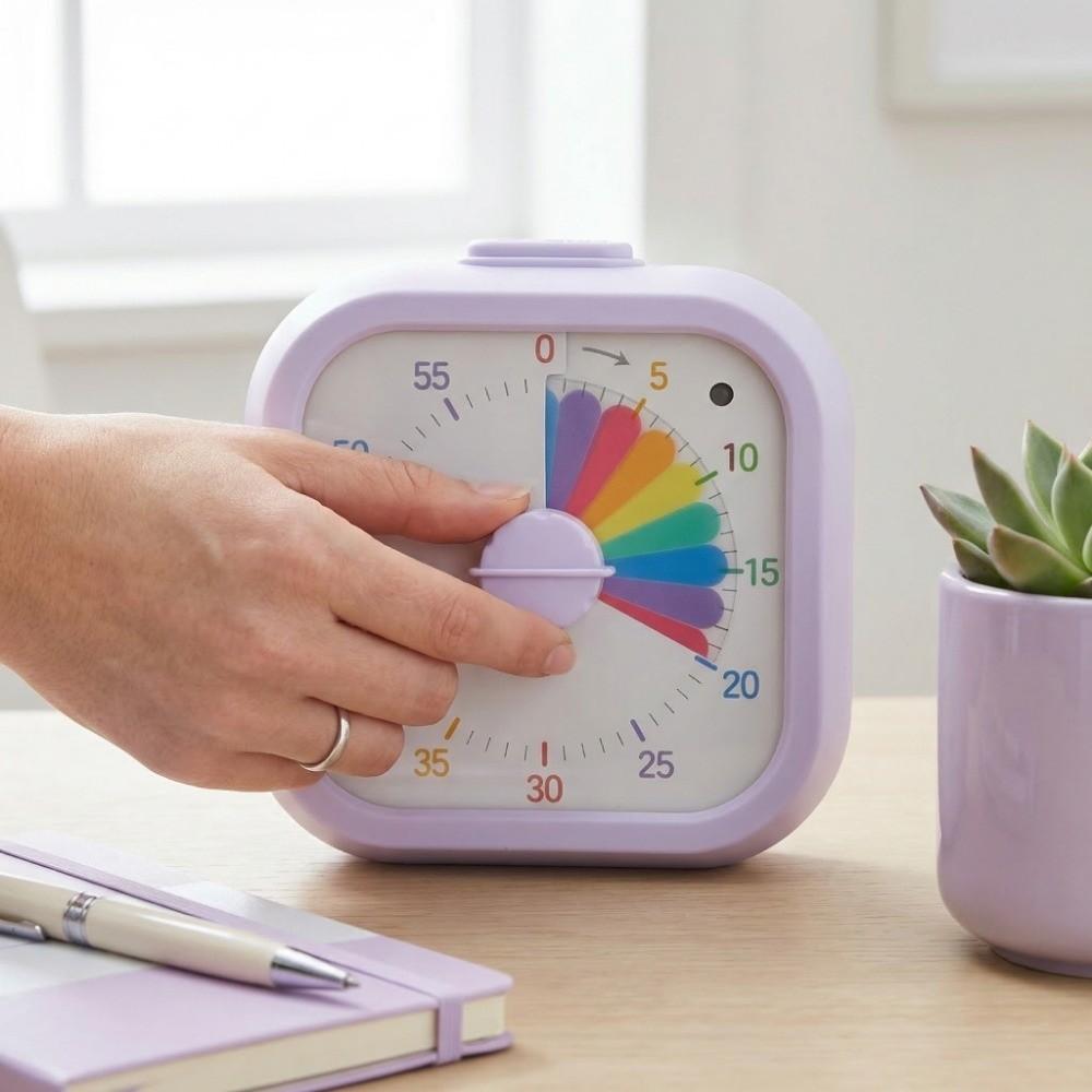 Rainbow Display Countdown Timer Clock Multifunctional Kitchen Timer Visual Timer  Study Tool