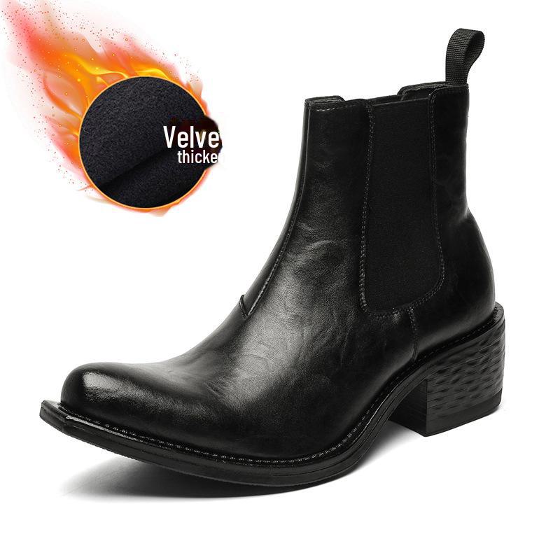 2024 Ősz Unisex Plusz Bársony Meleg Felbújós Vastag Talpú Bakancs