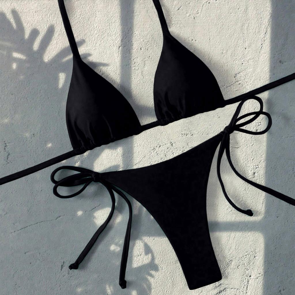 Women's Split Two-Piece Bikini Swimsuit Sport Swimsuit