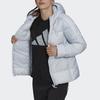 Adidas Sports Casual Warm Hooded Down Jacket Women Jacket Light-Blue GT9166