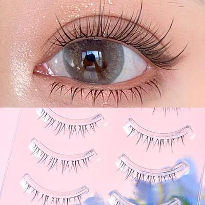 Mogugu - Set mit 5 Paar: Natürliche, zarte künstliche Wimpern