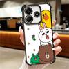 Cartoon Bear B-Browns C-Conys Soft Phone Case For Xiaomi Redmi Note 14 15 Pro Plus 13 12 11S 11T 5G 10 9S 9 Plating Anti-Fall Fu