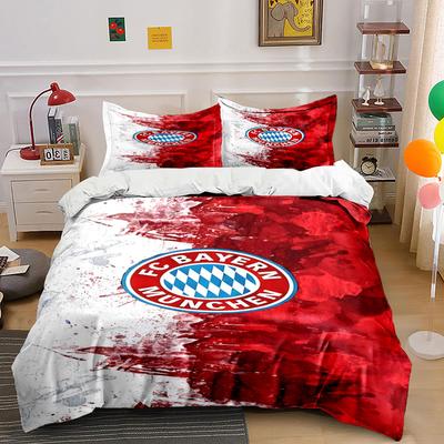Logo FC Bayern Monachium. Pościel Zestawy poszewek na kołdrę Poszewki na kołdrę Poszewki na poduszki(1 * Poszewka na kołdrę 2 * Poszewki na poduszki bez wkładu do kołdry)