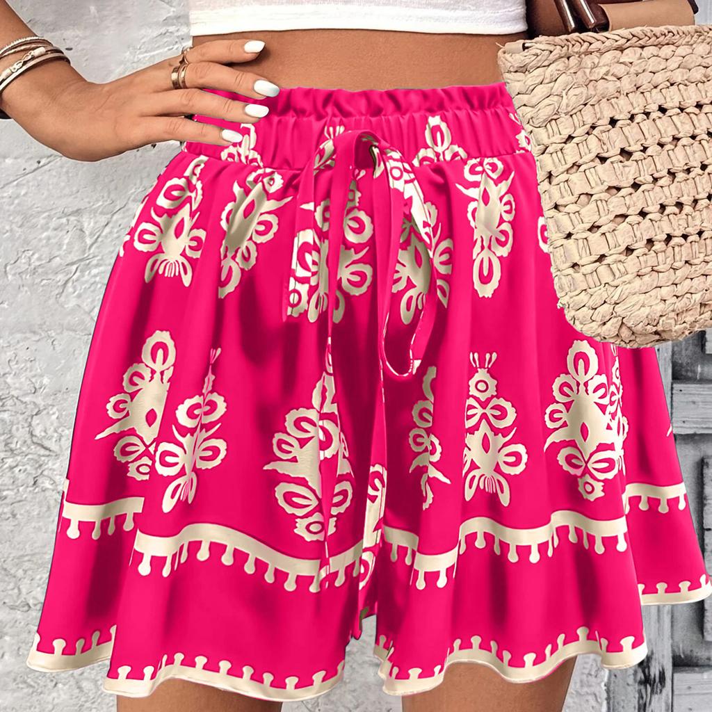 Ladies' Casual Loose Spring/summer Fashionable Bohemian Printed Shorts