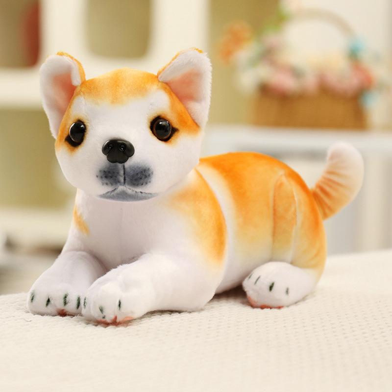 Cute Simulation Puppy Dog Spotted Dog Doll Plush Toy Shar Pei Dog Husky Doll Children's Doll
