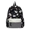 Schoolbag cute cat student backpack women's high-value color matching backpack large capacity small fresh junior high school student schoolbag