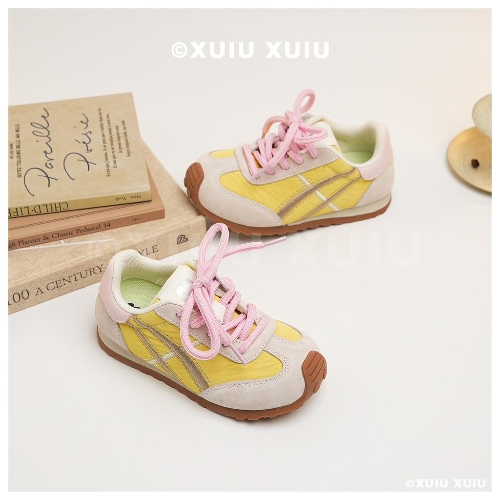 XSHX "Ghost's Dopamine" Oil Painting Pleated Children's Functional Forrest Gump Shoes Spring and Autumn Boys and Girls [Wenzhou Shoes]