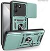 Slide Lens Armor Funda for Tecno Pova 7 4G Case for Tecno Pova7 4G Case Magnetic Ring Stand Holder Cover Shockproof Capa