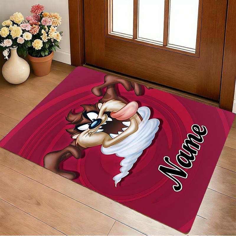 Custom Name Nightmare Cat Living Room Non-Slip Area Rug Soft Carpet for Bedroom Kids Playroom Sofa Office Home Decor Doormat
