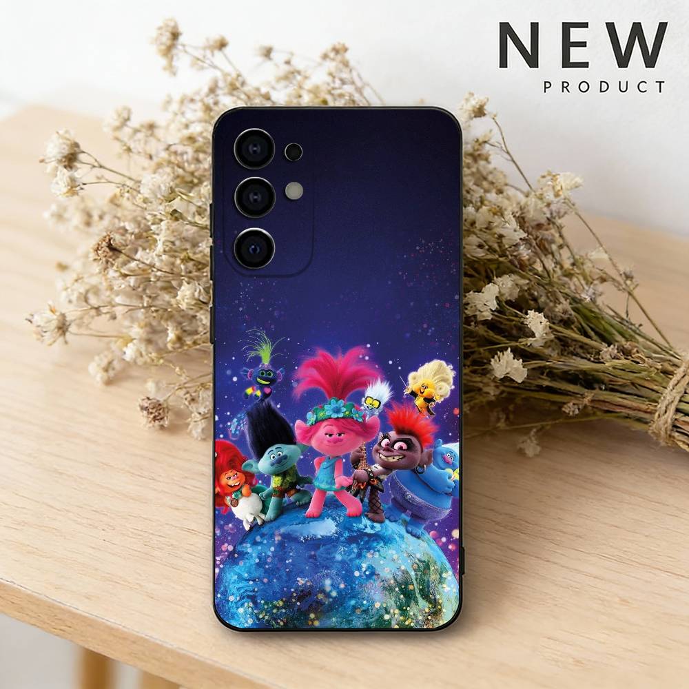 Cartoon T-Trolls Band T-Together  phone Case For Samsung S26,25,24,21,22,23,30,20,Ultra,Plus,Fe,Lite Black Soft Cover Samsung S30plus5G