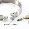 Stainless Steel Thickened Collar, Strong Suit, Couple's Passion, Male and Female Slave Training, Tool Belt Chain Rope Climax