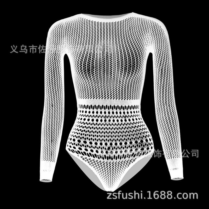 Sex underwear halter bikini hip wrap three-point long-sleeved onesie Europe