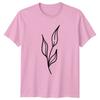 Simple Botanical Leaf Art TShirt Minimalist Foliage Nature Plant