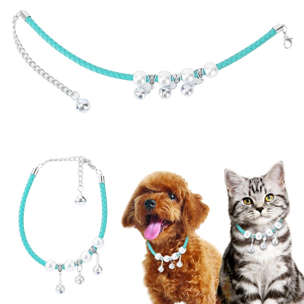Quality Pet Adjustable Cute Necklace Collars with Bell for Most of Dog Cat Supply