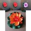 Elegant 10cm Artificial Lotus Flower Water Lily Fake Plant For Swimming Pool Decor