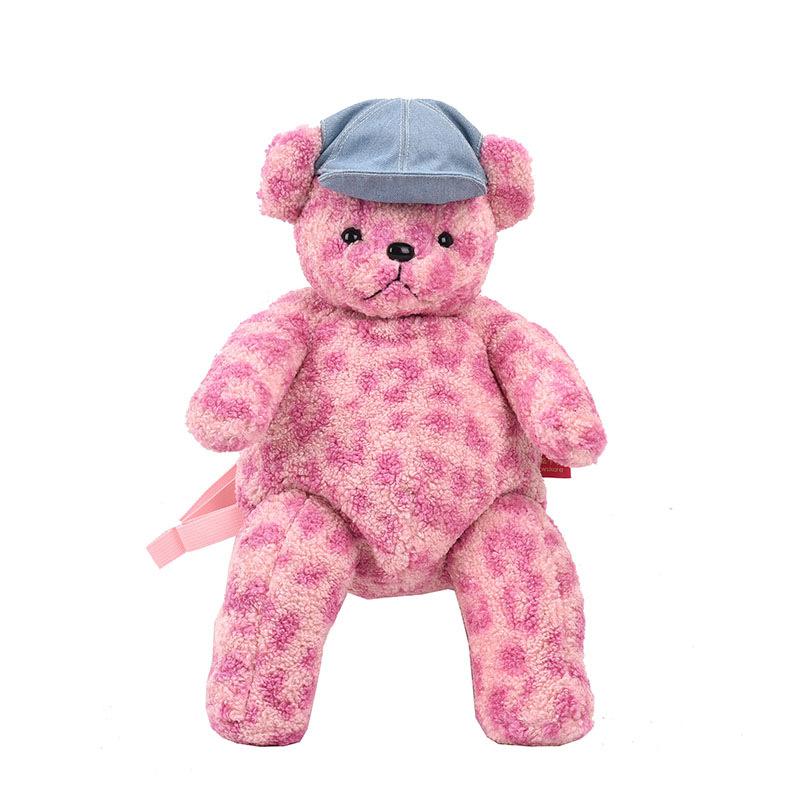 

Cute Leisure Plush Bear Backpack Bear Soft Stuffed Animal Backpack Plushie Bags Fashion Woman Girls Bag Fashion Woman Girls Bags 19x17x50cm
