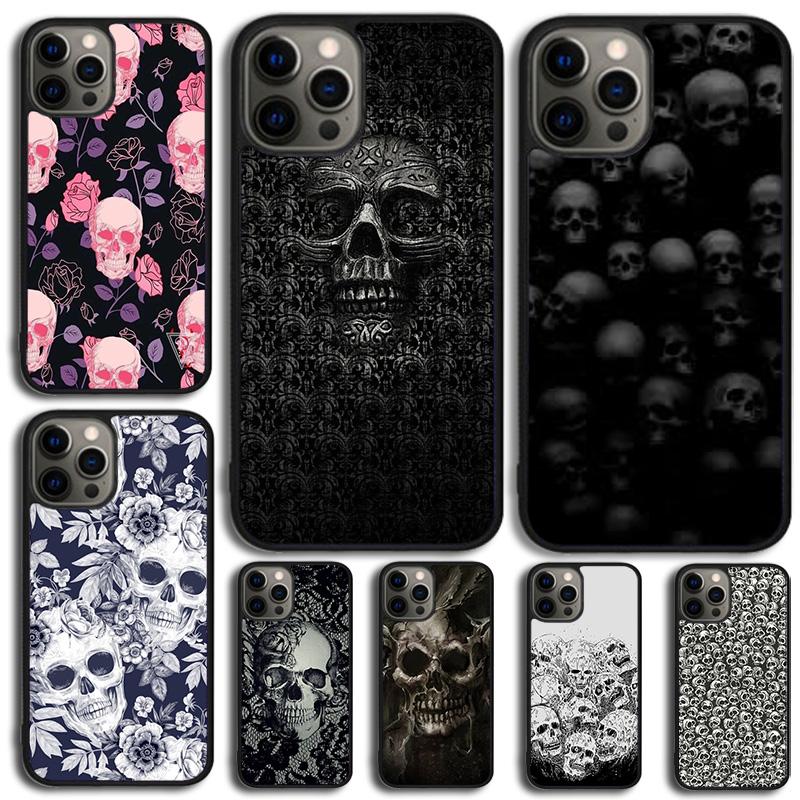 Gotische Mode Totenkopf Handyhülle Für Apple iPhone 17 Air Pro Max Plus Hülle Für iPhone 17 Air 14 15 16 13 12 Max Abdeckung