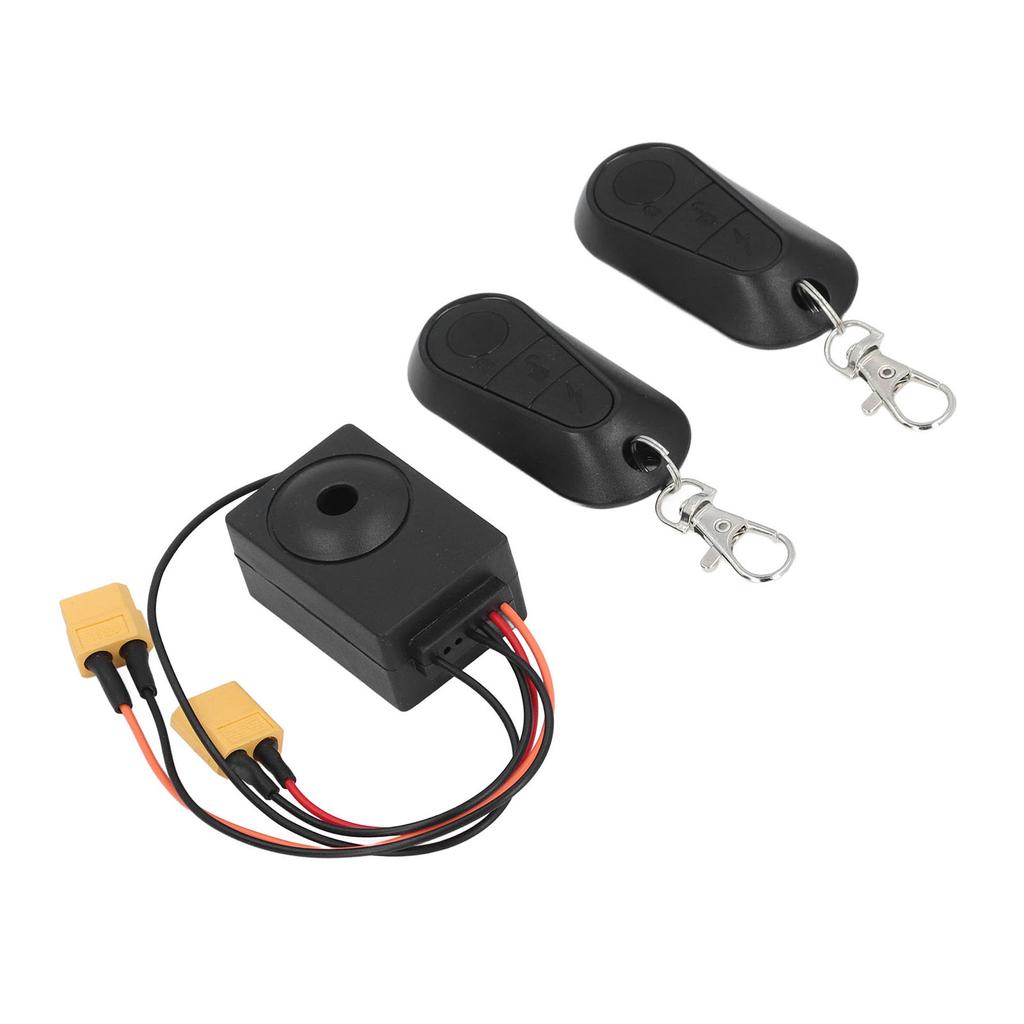 Bike Alarm with 2 Remote 36 To 70V Anti Theft Waterproof Bike Security Alarm System for XT60 Output Port Battery