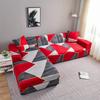 Geometric Elastic Sofa Cover Slipcovers L-Shaped Corner Sofa Couch Cover Armchair Sofa Cover 1/2/3/4 Seater for Living Room 1PC
