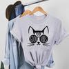 Cat Per Lovely 90s Sweet Trend Tee Top Fashion T Shirt Clothing Casual Short Sleeve Women Print Lady Female Graphic T-shirt