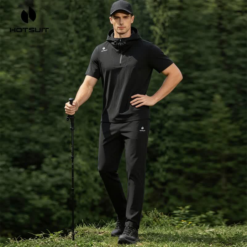 HOTSUIT Men's Summer Quick-Dry Running T-shirt & Shorts Set