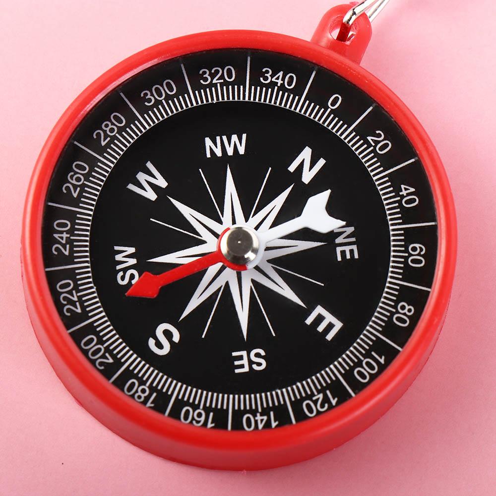 Hiking Mini Compass Pendant Camping Navigation Tools Travel Pocket Compass Keychain  Unisex
