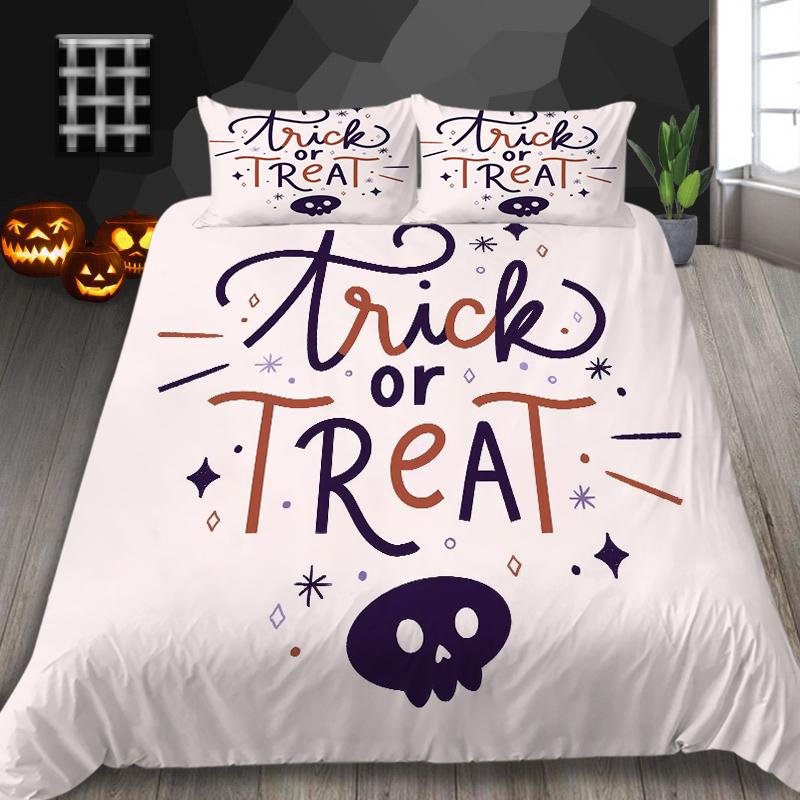 Halloween Home Textiles 3D Printed Duvet Cover Set Luxury Quilt Cover Microfiber Polyester King Queen Size Duvets Bedding