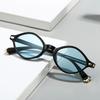  New Retro Polygon Cat Eye Sunglasses Women Fashion Leopard Shades UV400 Men Rivets Sun Glasses