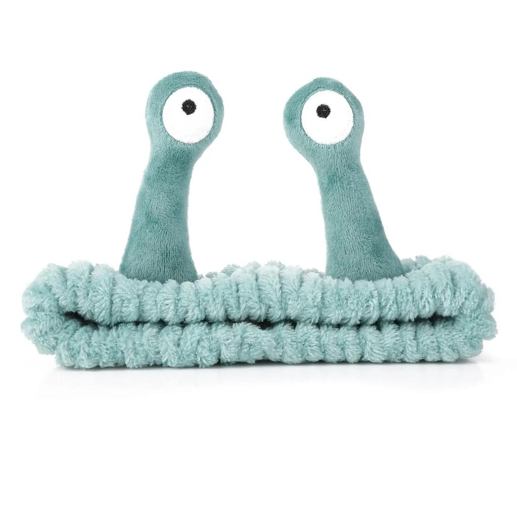 Face Wash Snail Headband Cartoon Cute Coral Fleece Elastic Spa Hair Bands Skincare Makeup Beauty Shower Yoga Sports Headwear