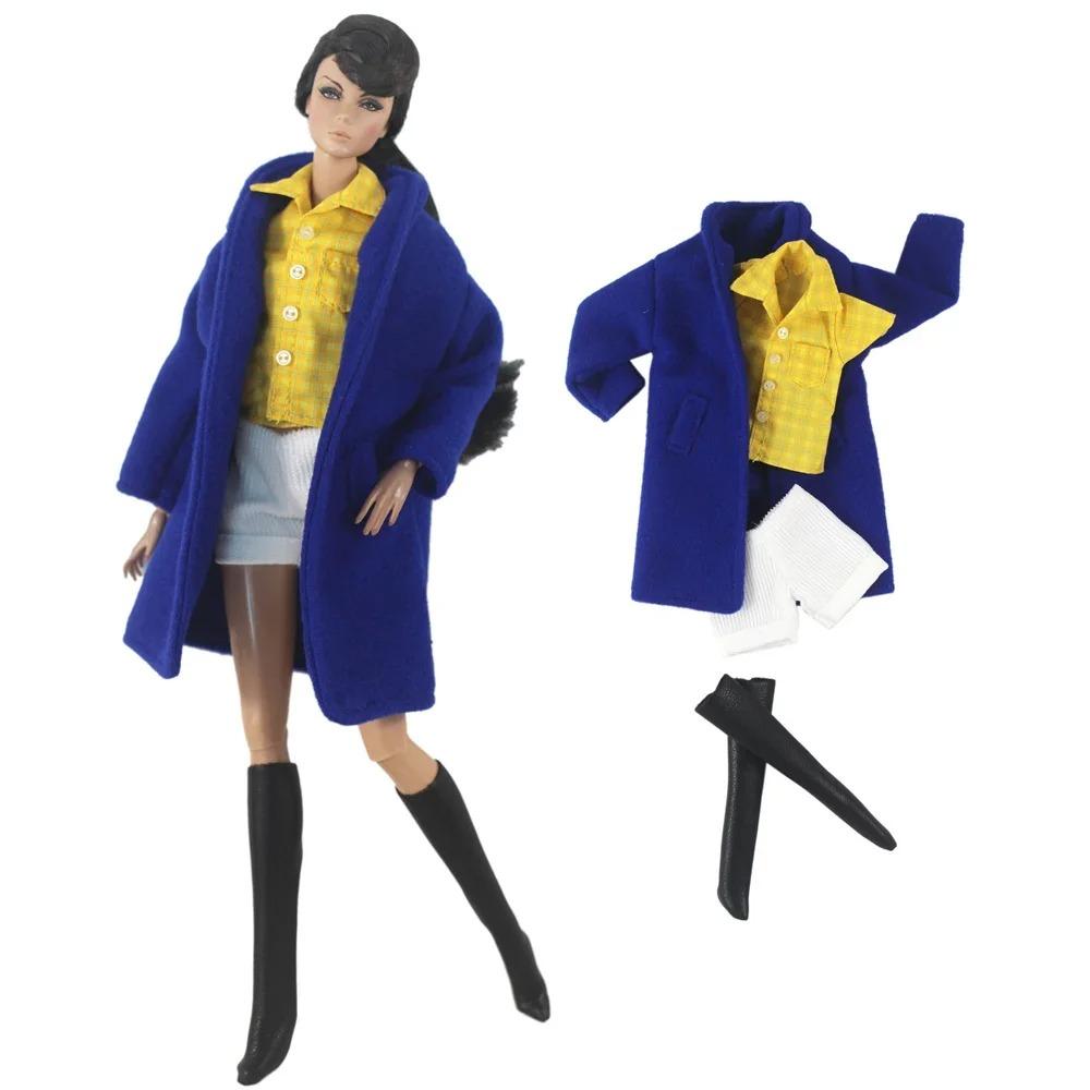 Handgefertigte BABI KLEIDUNG Wollmantel Outfit für 30cm Puppe 11,5 Zoll bjd Kleidung Viele Stilrichtungen Geschenke für Puppenzubehör #02