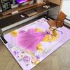 Princess Pink Dress Carpet For Playroom Bedroom Living Room Sofa Home Decorkids Game Area Rug Nonslip Floor Mat