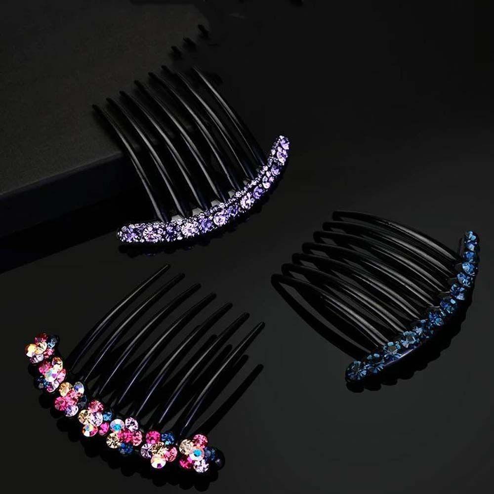 Holder Hairpins For Girls Korean Barrettes Women Hair Comb Crystal Hair Clips Mother Headwear