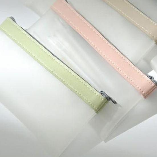 Pennväska Transparent multifunktionell TPU Stor kapacitet papperspåse Kontorsmaterial