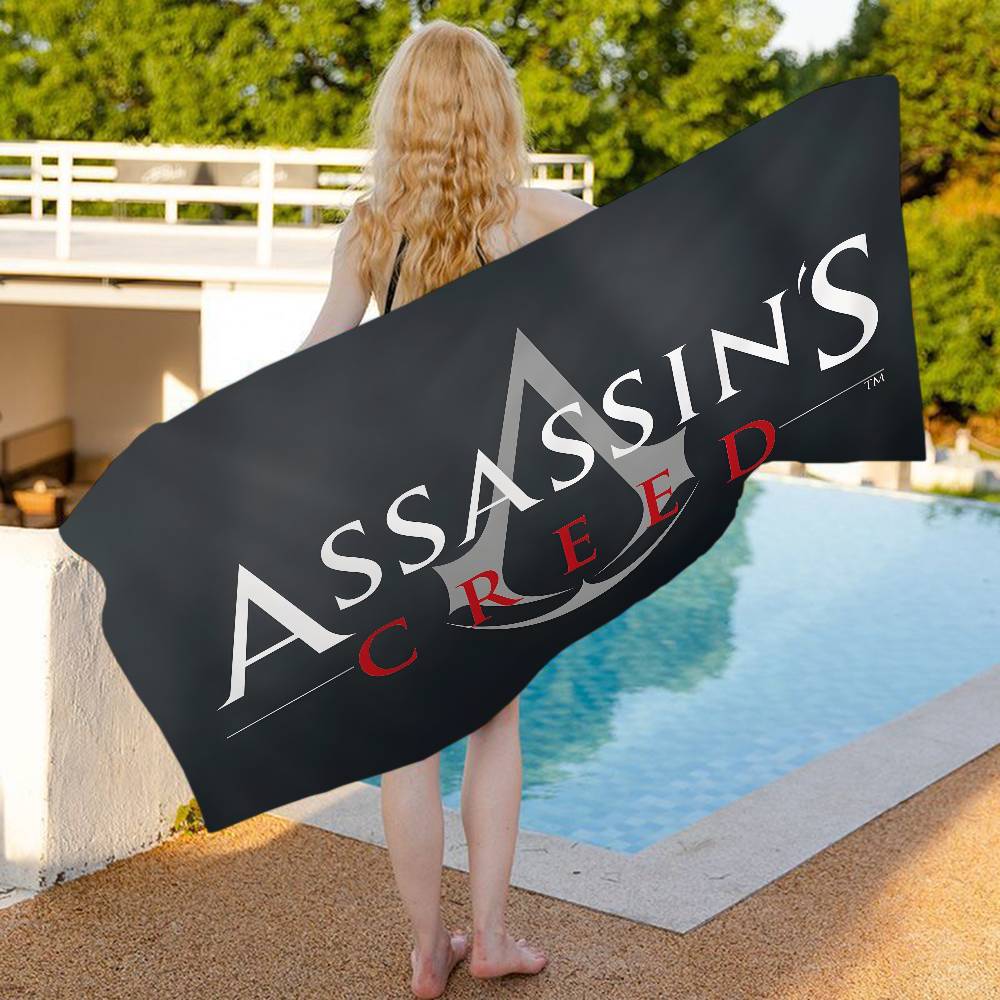 A-Assassins CreedS Microfiber Blanket Quick Drying Beach Towels Oversized Printing Super Absorbent Pool Towel Blanket