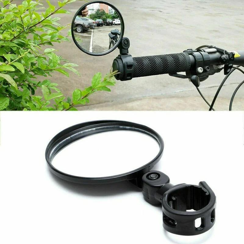 

1 Pair Rearview Mirrors Universal Adjustable Rotate Bike Motorcycle Handlebar for Riding Biking Cycling Rear View Gray