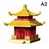 Chinese Pagoda Statue Ancient Building Model Japanese Pavilion Decoration Miniature Rockery Aquarium Bonsai Ornament