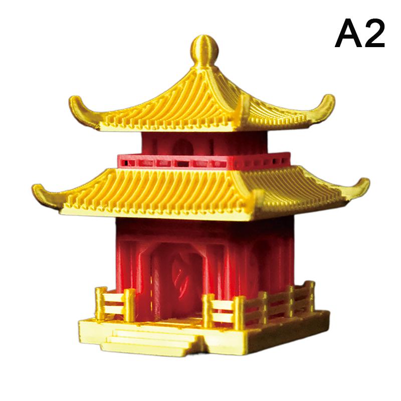 Chinese Pagoda Statue Ancient Building Model Japanese Pavilion Decoration Miniature Rockery Aquarium Bonsai Ornament