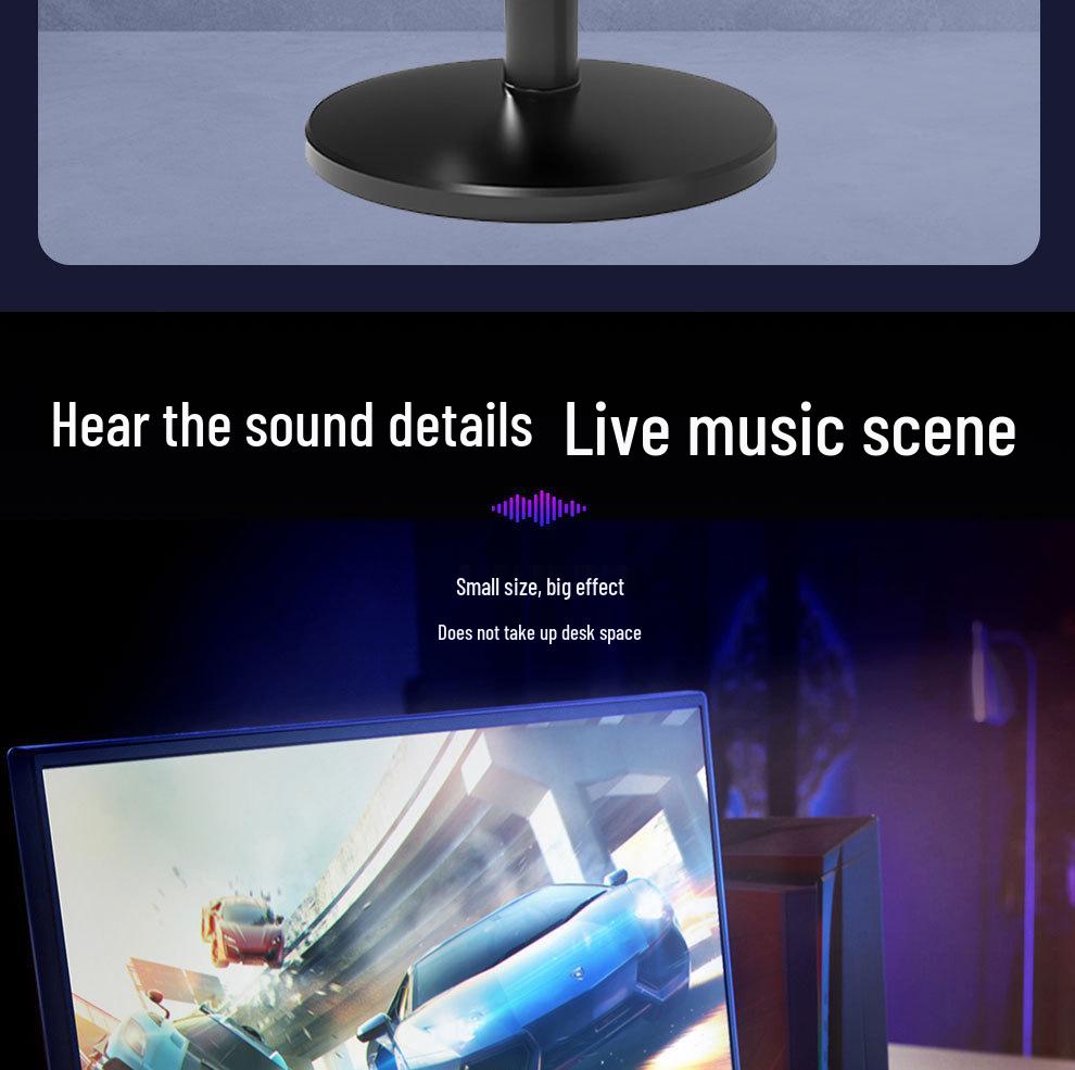 M12 RGB USB Condenser Microphone for Esports, Gaming, Recording, and Live Broadcast