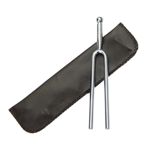 Convenient and smart sound source tuner tuning fork 523 Hz silver tone metal