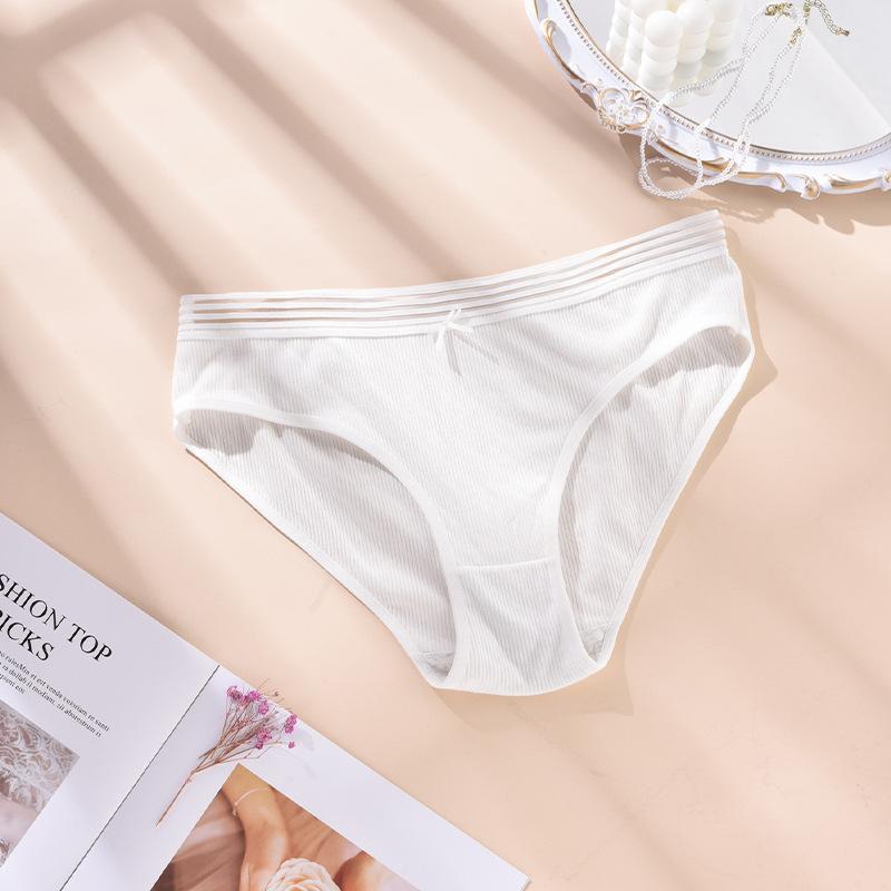CFSC Women's Large Size Underwear Solid Color Print Underwear