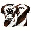Hot Summer Selling UFC Boxing Fighting Competition Men's T-shirt Fashion Quick Drying Casual Breathable O-neck Short Sleeve Tops