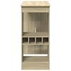 Bar Table with Shelf Sonoma Oak Finish 90 x 47.5 x 103.5 cm Particleboard