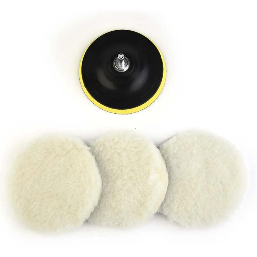 5 szt. polerujących podkładek polerskich z wełny zestaw mopów do polerowania samochodów wiertarka do polerowania samochodów artykuły do pielęgnacji samochodów