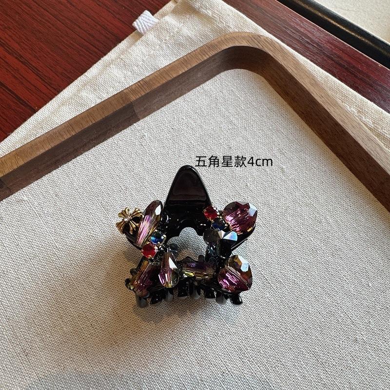 Elegant Crystal-Encrusted Hair Clip, Medium-Sized Side Hairpin, Super Sparkling Crystal Hairpin, Shark Hairpin