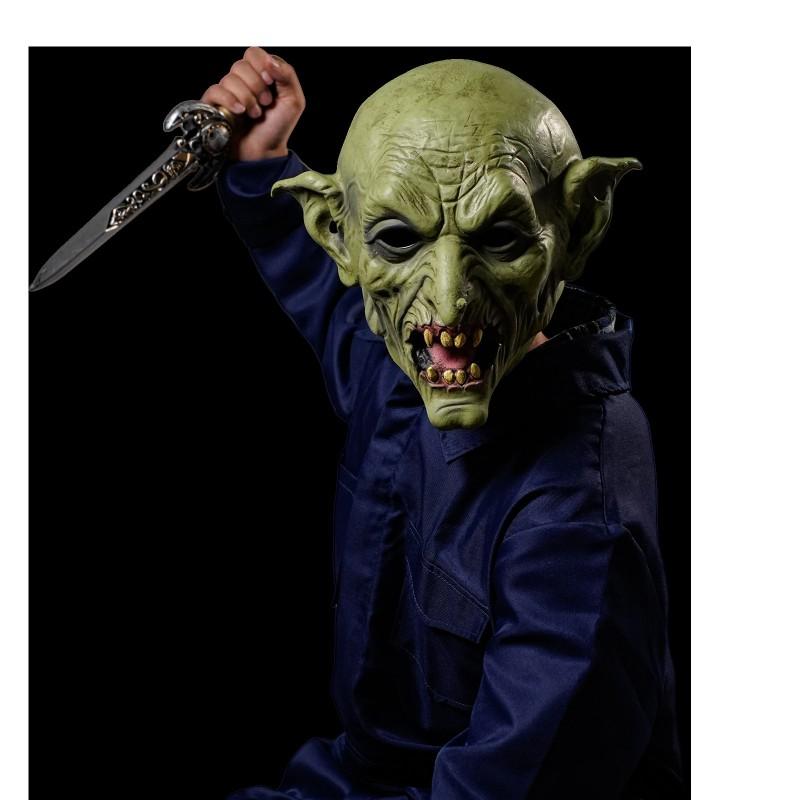 Horror Dämon Latexmaske Halloween Kostüm Party Cosplay Requisite Gruseliges Gesichtsbedeckung